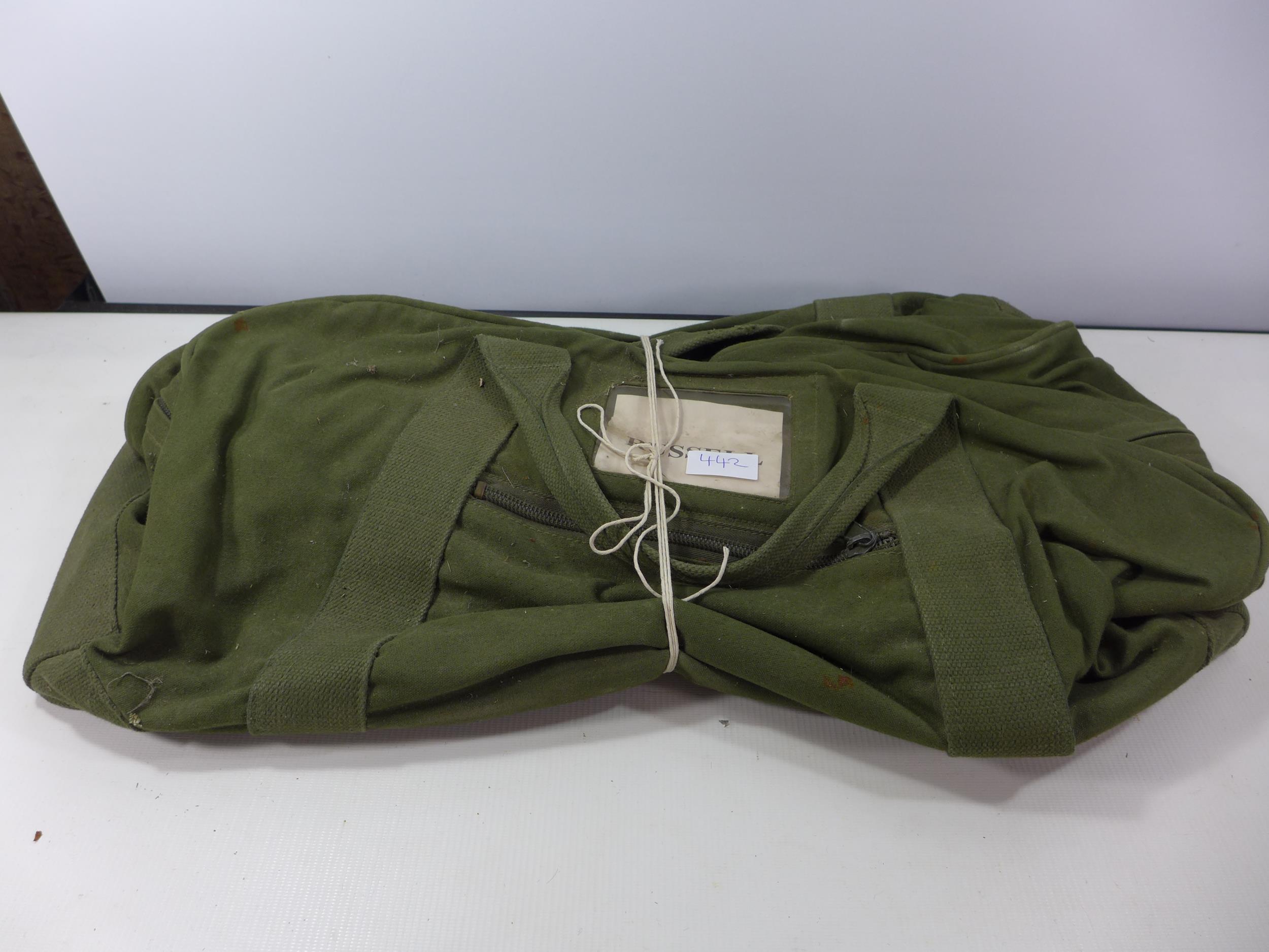 TWO GREEN KIT BAGS WITH RUSSELL LABEL - Image 3 of 3