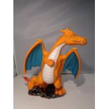 A LIMITED EDITION ANITA HARRIS DRAGON COLOURWAY 4/5 H:24CM