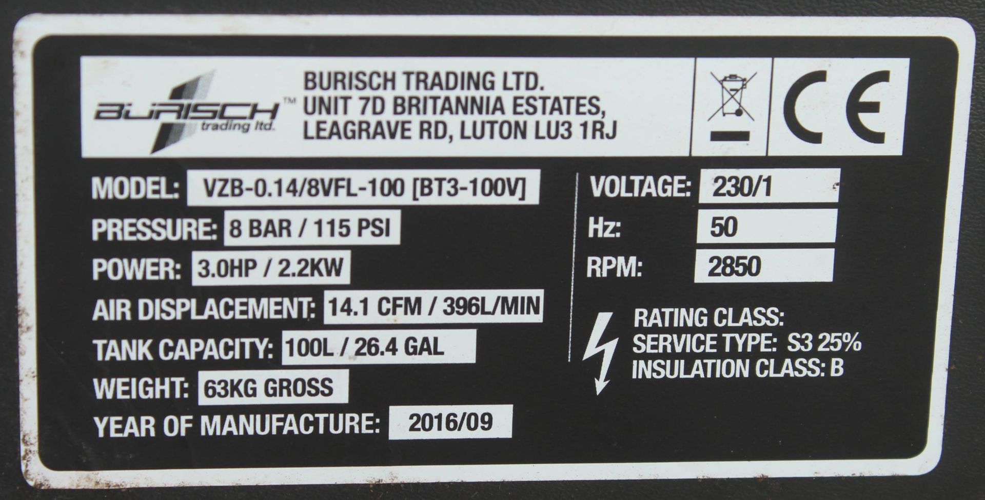 AN AURISCH COMPRESSOR AND PUMP NO VAT - Image 4 of 4