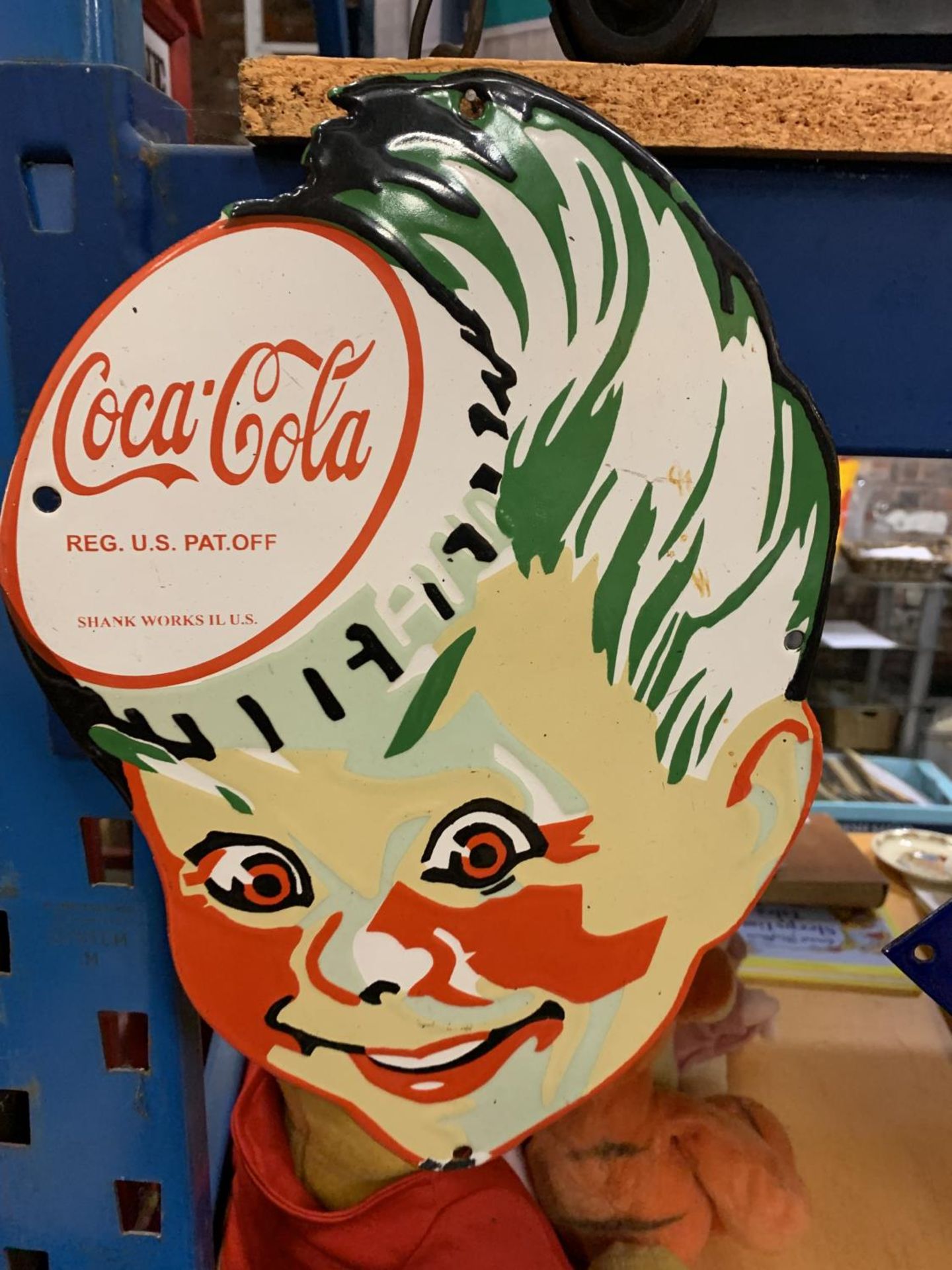 A COCA COLA ENAMEL SIGN - Image 2 of 4