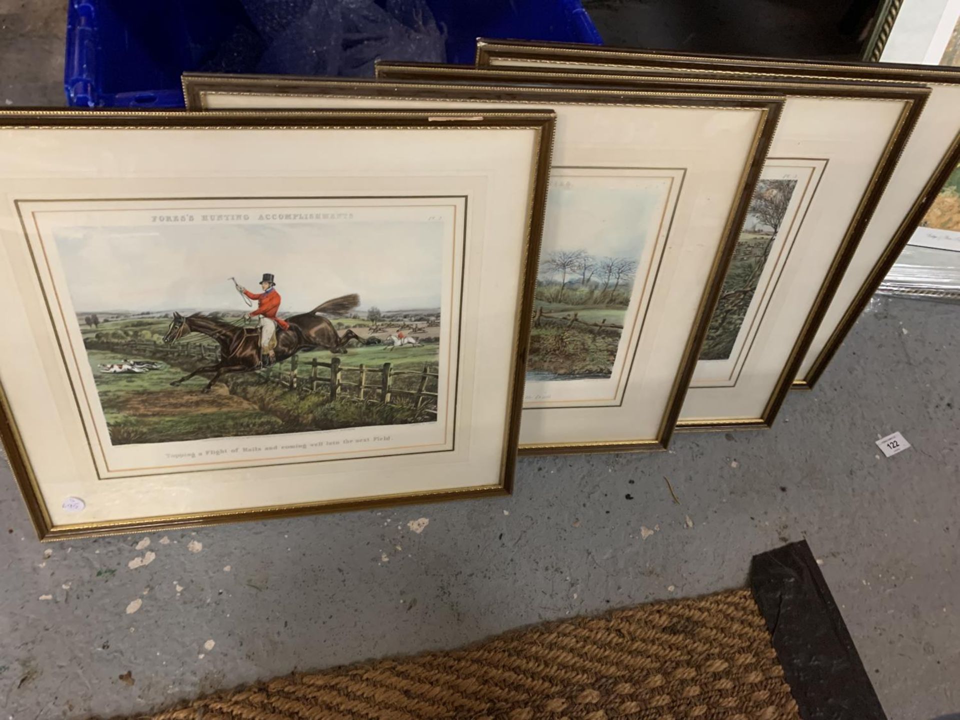 FOUR FRAMED FORES'S HUNTING PRINTS