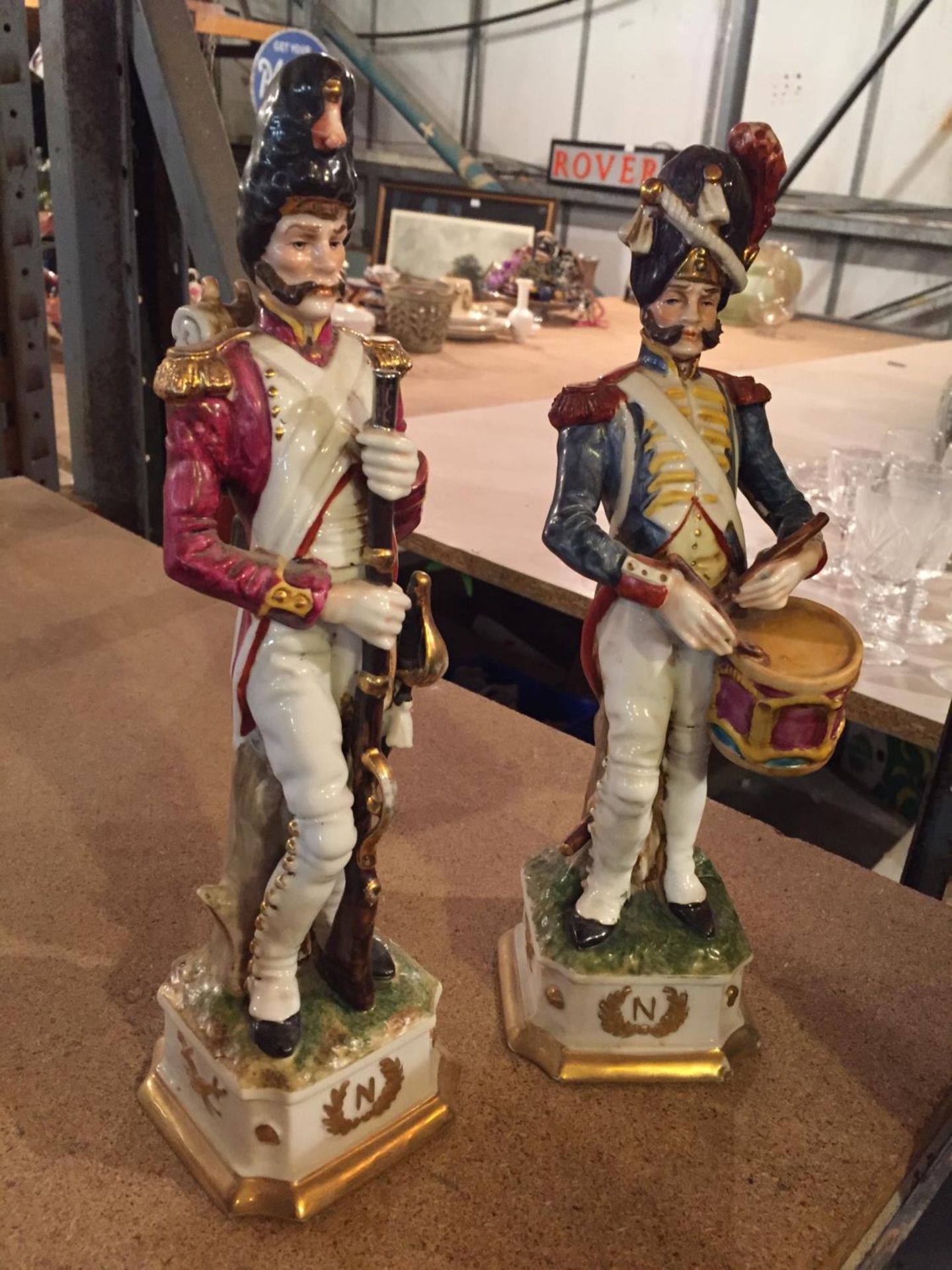 TWO CERAMIC SOLDIER FIGURES