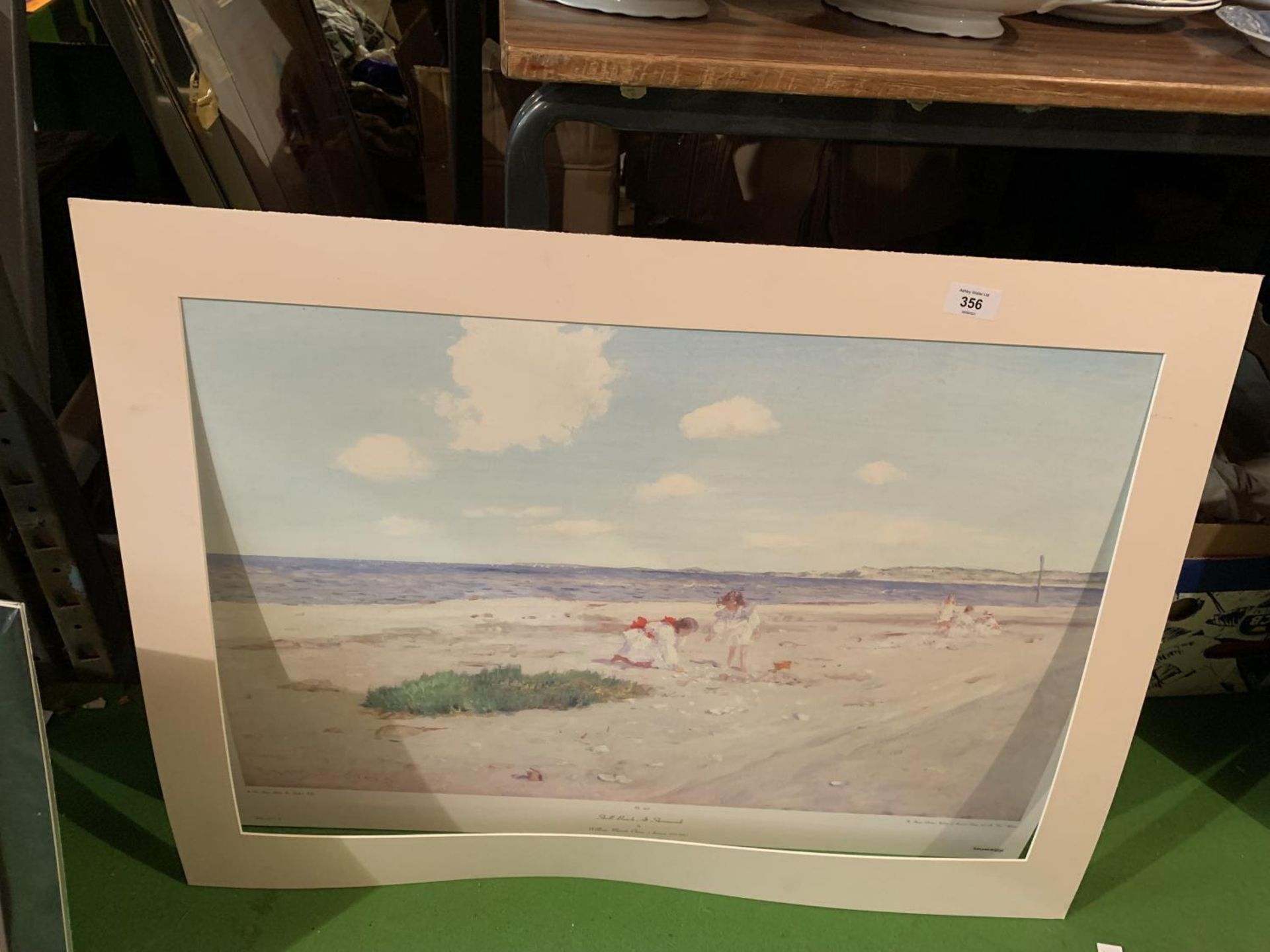 A LARGE PRINT OF SHELL BEACH AT SHINNECOCK