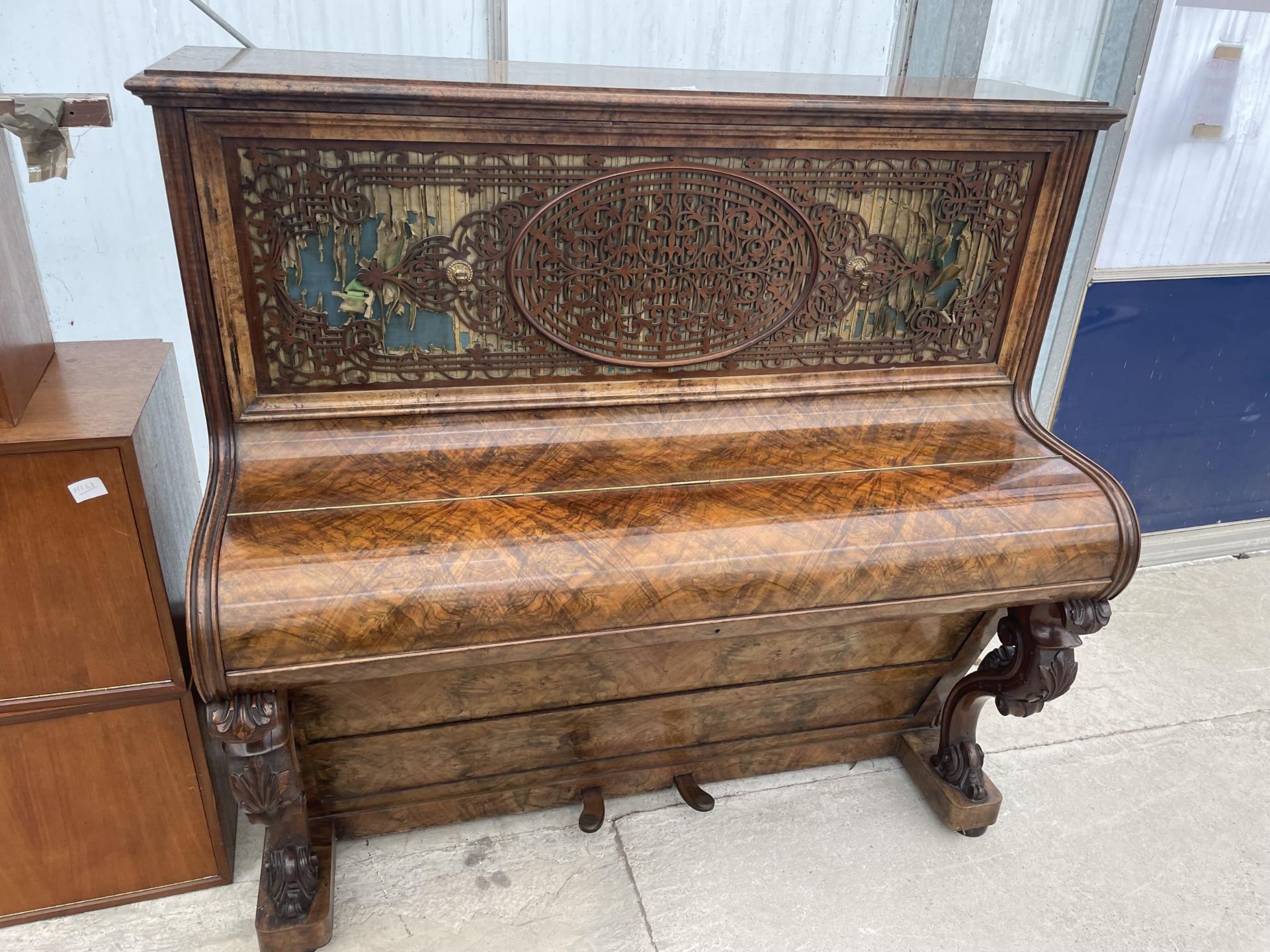 A VICTORIAN WALNUT CASED CHARLES MCVAY UPRIGHT PIANO (55) - Image 6 of 6