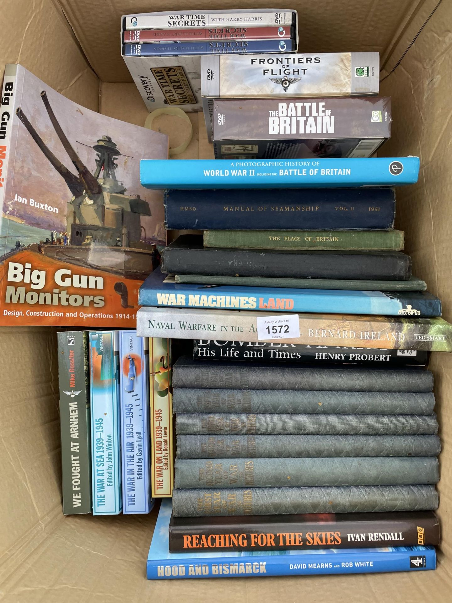 AN ASSORTMENT OF MILITARY BOOKS AND DVDS - Image 2 of 2