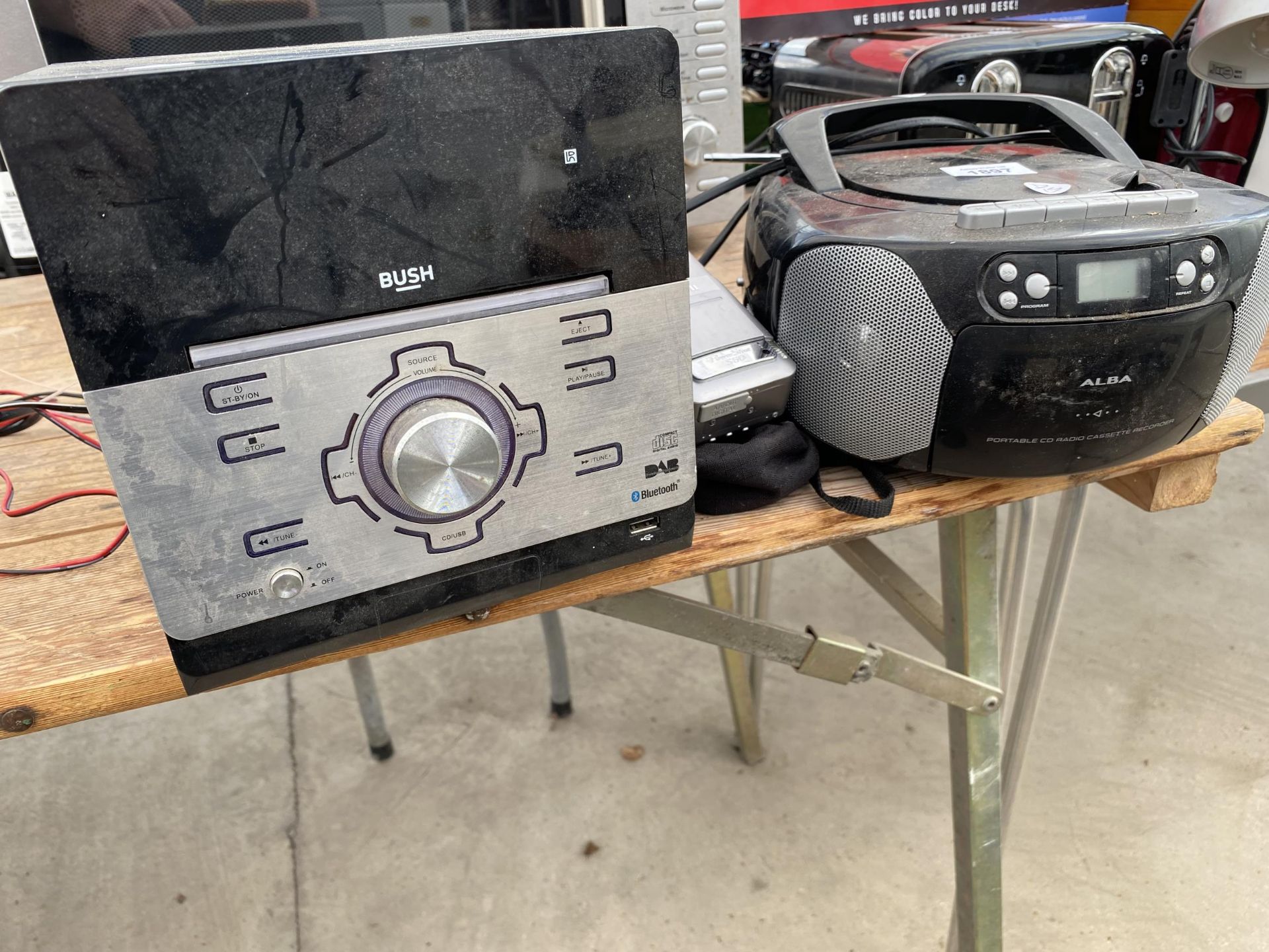 AN ALBA CD PLAYER AND A BUSH STEREO - Image 2 of 3