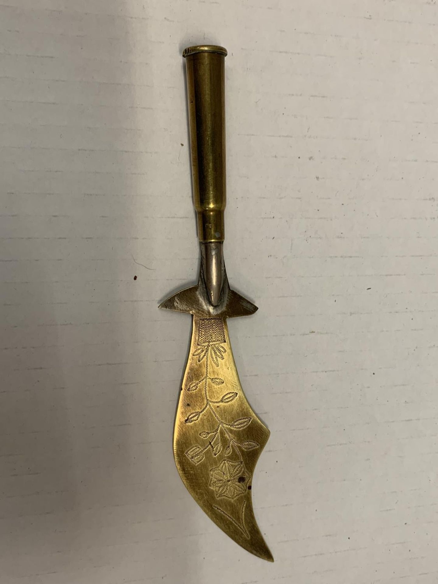 A WORLD WAR 1 BULLET LETTER OPENER (1914)