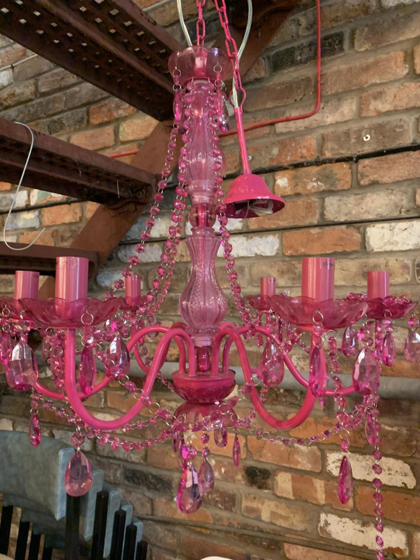 A PINK CHANDELIER - Image 4 of 4