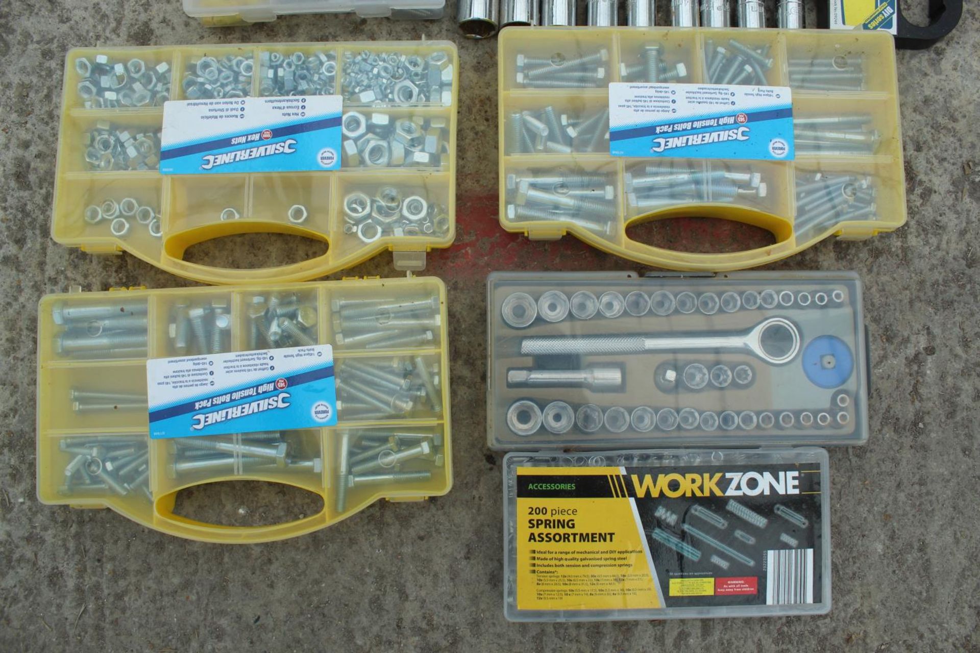 16 BOXES OF SOCKET SETS HOSE CLIPS ETC NO VAT - Image 5 of 5