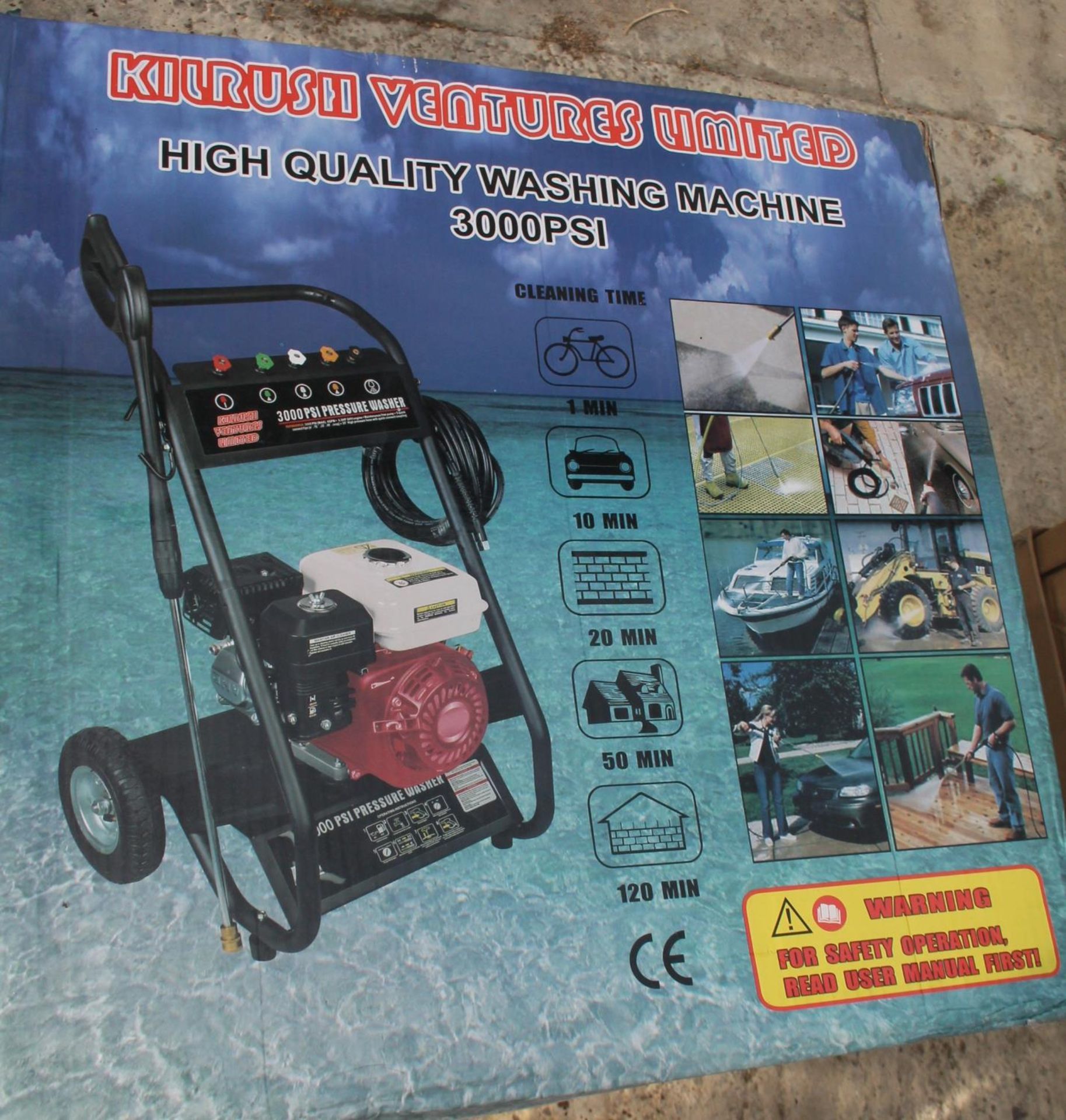 KILRUSH VENTURES PRESSURE WASHER 3000 PSI NO VAT - Image 4 of 4