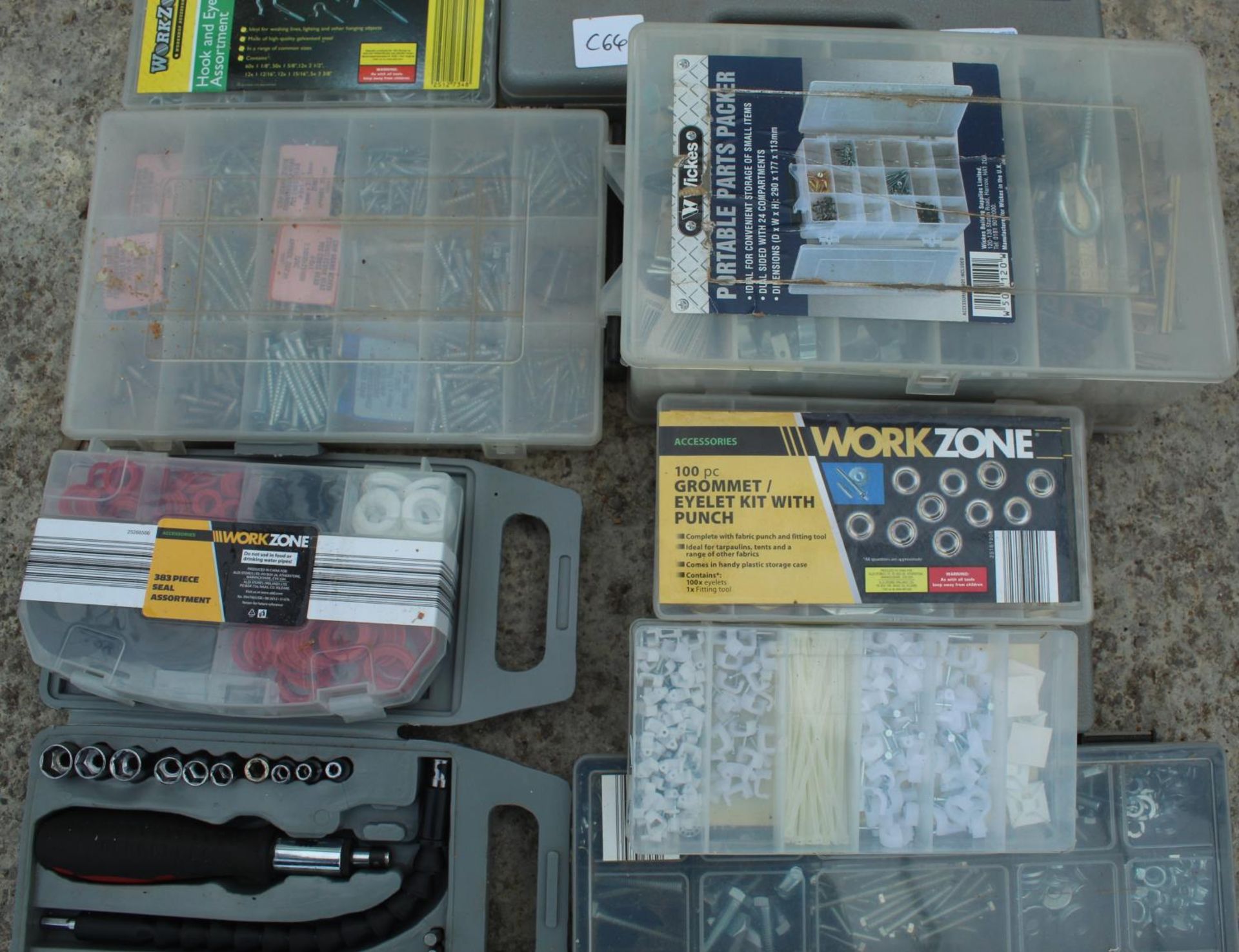 16 BOXES OF SOCKET SETS HOSE CLIPS ETC NO VAT - Image 4 of 5