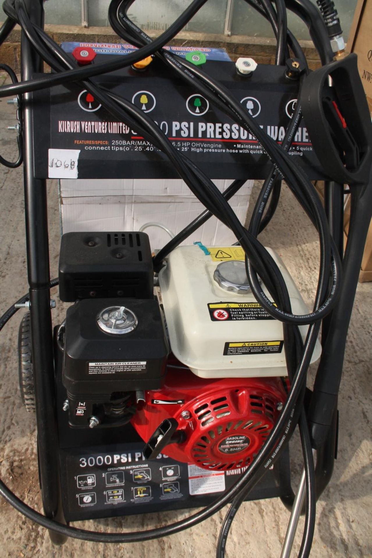 KILRUSH VENTURES PRESSURE WASHER 3000 PSI NO VAT - Image 2 of 4