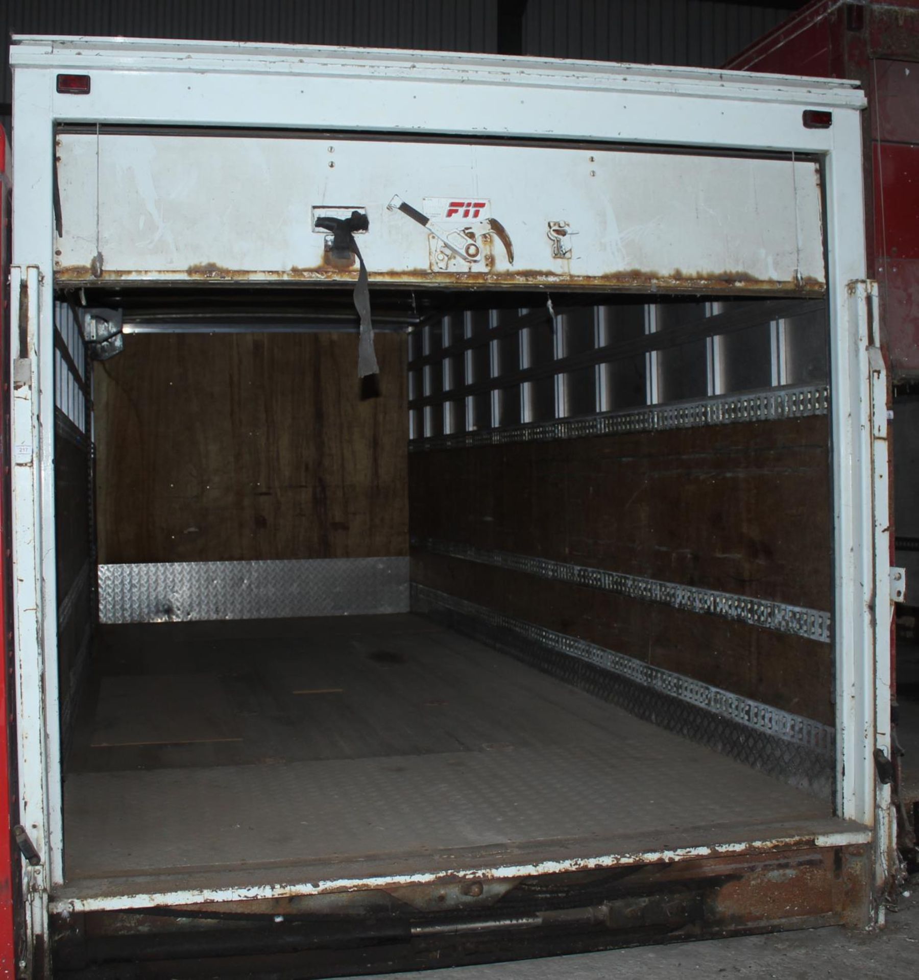 A LORRY BODY 22'3" LONG 8' WIDE 8'8" HIGH - STORED INSIDE