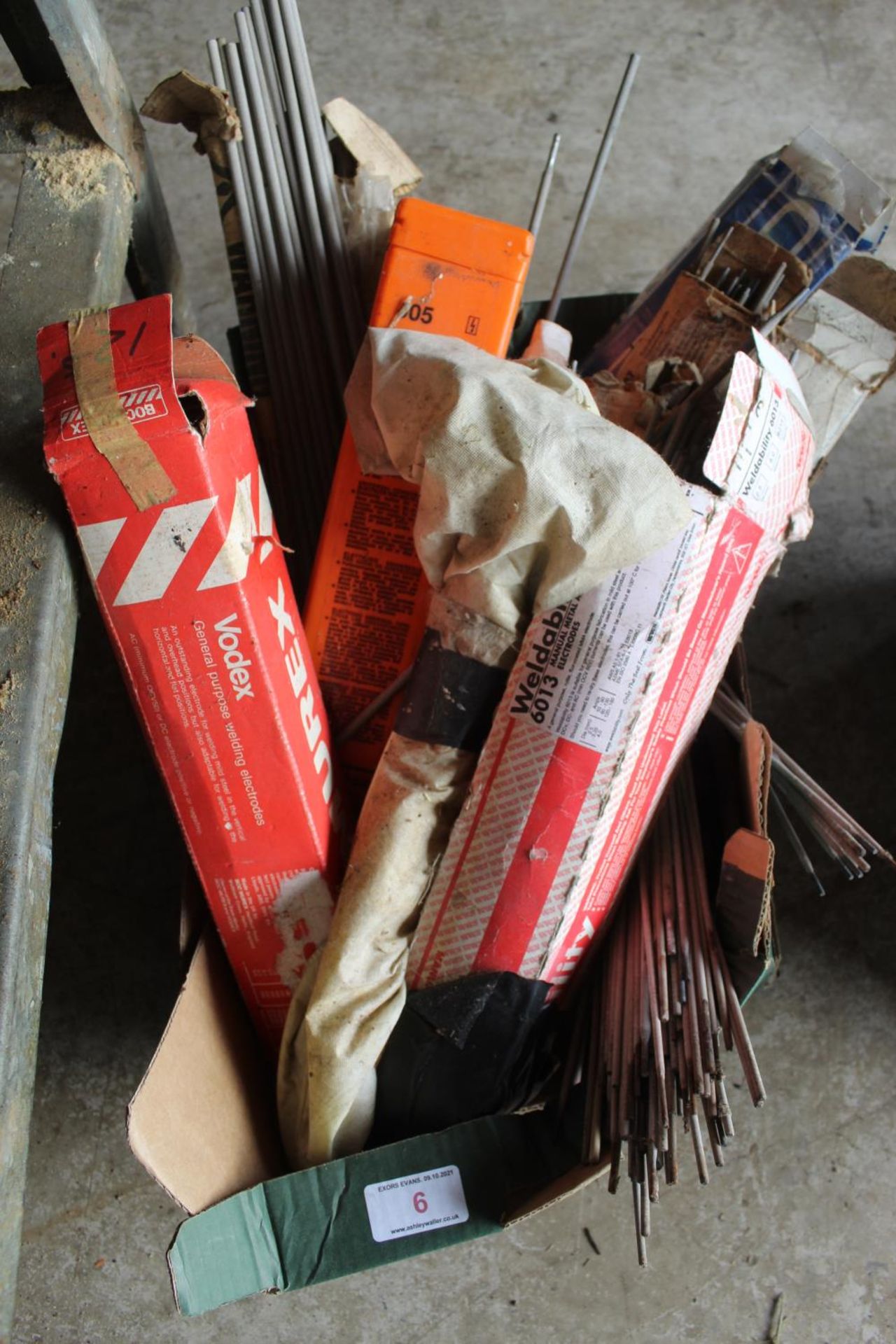 A BOX OF WELDING RODS