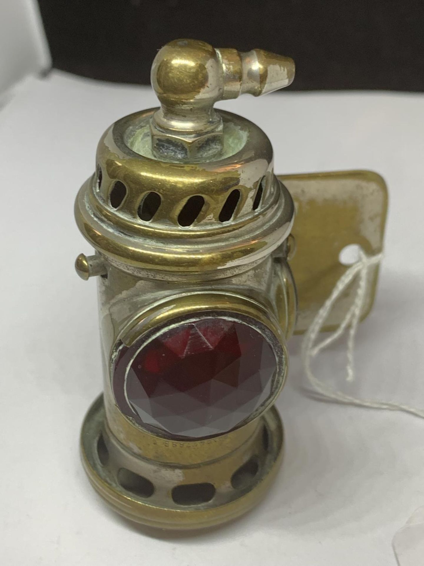 A VINTAGE LUCAS CARBIDE REAR LIGHT