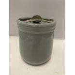 A LIDDED DOULTON STONEWARE JAR