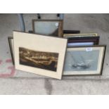 AN ASSORTMENT OF FRAMED PRINTS AND PICTURES