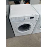 A WHITE INDESIT 8KG WASHING MACHINE