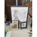 AN ASSORTMENT OF FRAMED PRINTS AND PICTURES