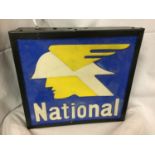 A NATIONAL ILLUMINATED LIGHT BOX SIGN