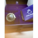 A BOXED ARAGON AUTOMATIC WRIST WATCH WITH PEN AND INSTRUCTIONS SEEN WORKING BUT NO WARRANTY