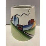 A LORNA BAILEY HAND PAINTED AND SIGNED VASE DECO HOUSE