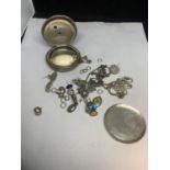 A QUANTITY OF SCRAP SILVER GROSS WEIGHT 94.2 GRAMS