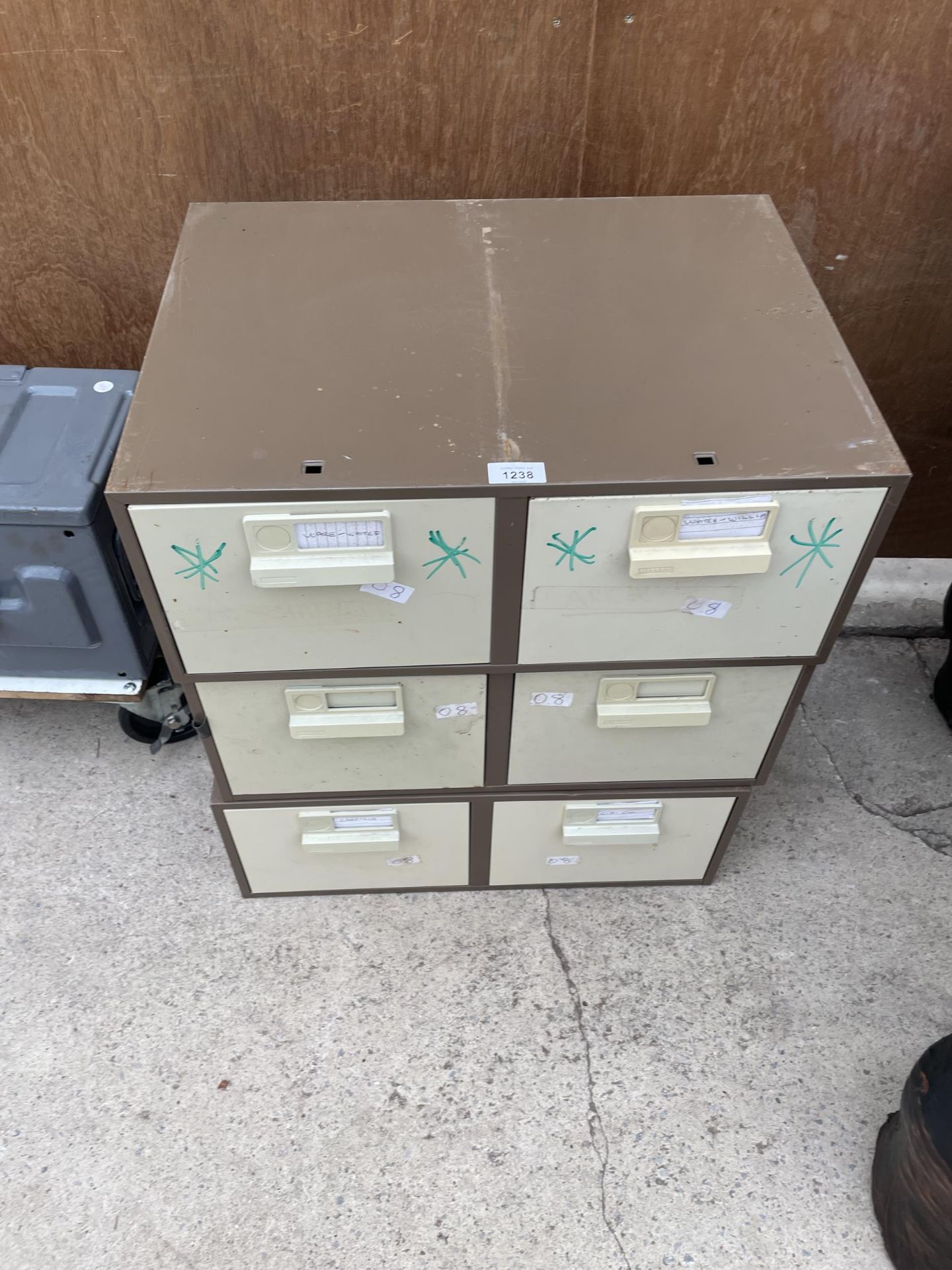 THREE TWO DRAWER FILING CABINETS