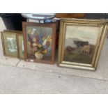 AN ASSORTMENT OF VINTAGE FRAMED PRINTS AND PICTURES