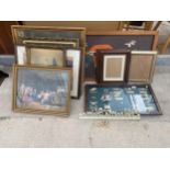 AN ASSORTMENT OF FRAMED PRINTS AND PICTURES