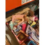 A LARGE COLLECTION OF SINDY STYLE DOLLS AND ACCESSORIES