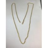 A 9 CARAT GOLD NECKLACE MARKED 375 LENGTH 77 CM GROSS WEIGHT 9.3 GRAMS