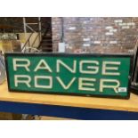 A RANGE ROVER ILLUMINATED LIGHT BOX SIGN