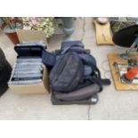 AN ASSORTMENT OF CAMERA BAGS AND TABLET CASES