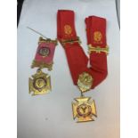 VARIOUS MASONIC MEDALS AND BADGES