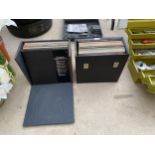 TWO CASES CONTAINING AN ASSORTMENT OF VINTAGE LP RECORDS