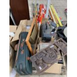 AN ASSORTMENT OF HOUSEHOLD CLEARANCE ITEMS TO INCLUDE ELECTRICALS, FRAMED PRINTS AND CERAMICS ETC
