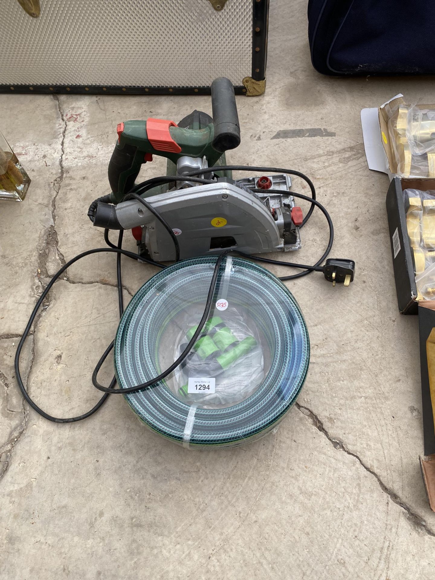 A PARKSIDE CIRCULAR SAW AND A NEW HOSE PIPE