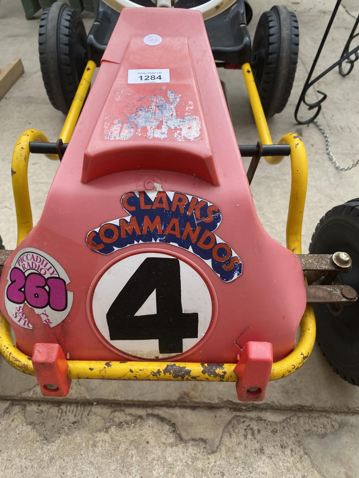 A RETRO CLARKES COMMANDOS PEDAL GO-KART - Image 3 of 3