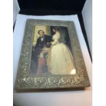 A VICTORIA AND ALBERT PHOTOGRAPH IN A FRAME