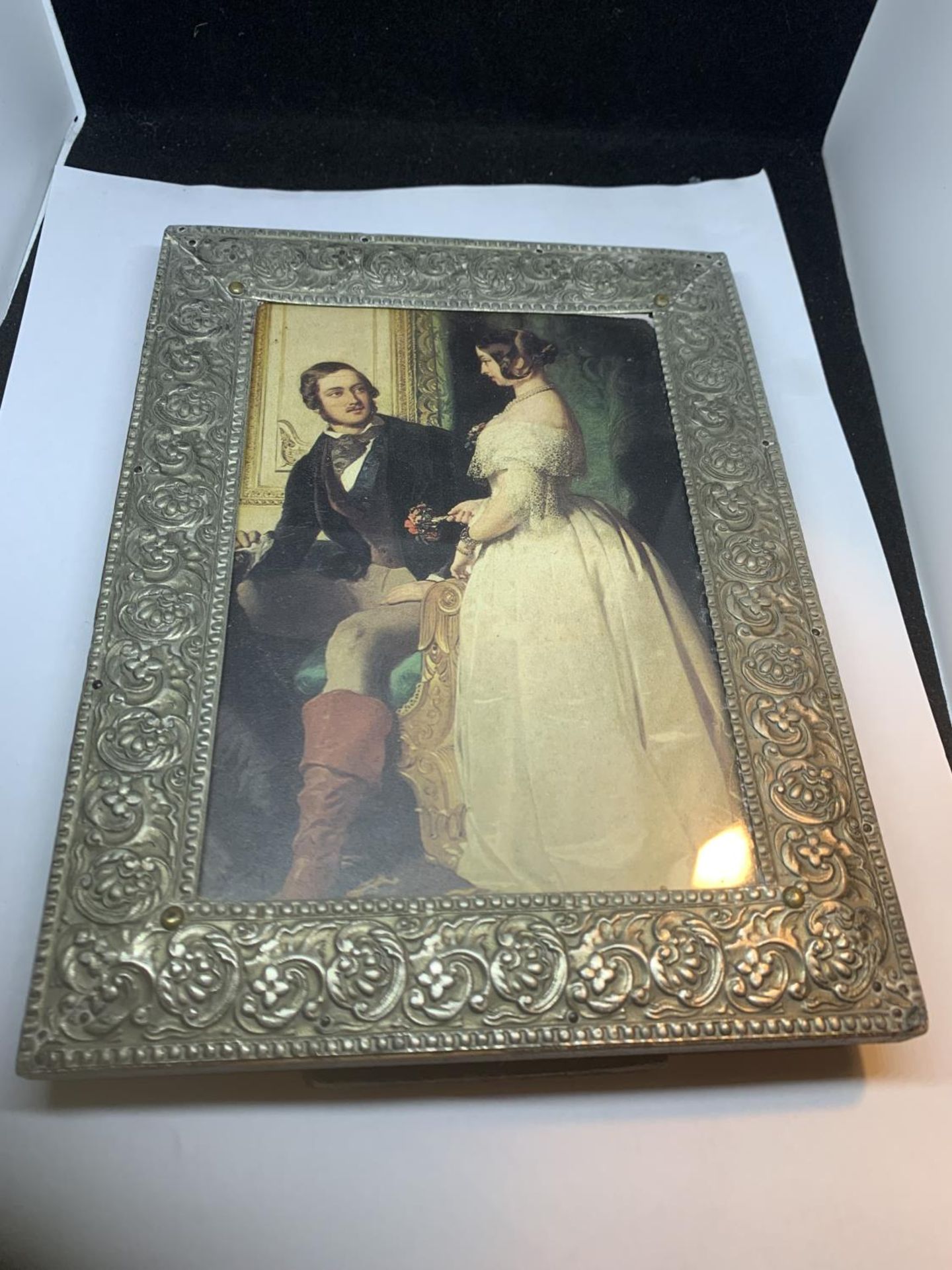 A VICTORIA AND ALBERT PHOTOGRAPH IN A FRAME