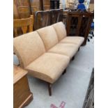 A SET OF THREE 1970'S BEDROOM CHAIRS AND CORNER CUPBOARD