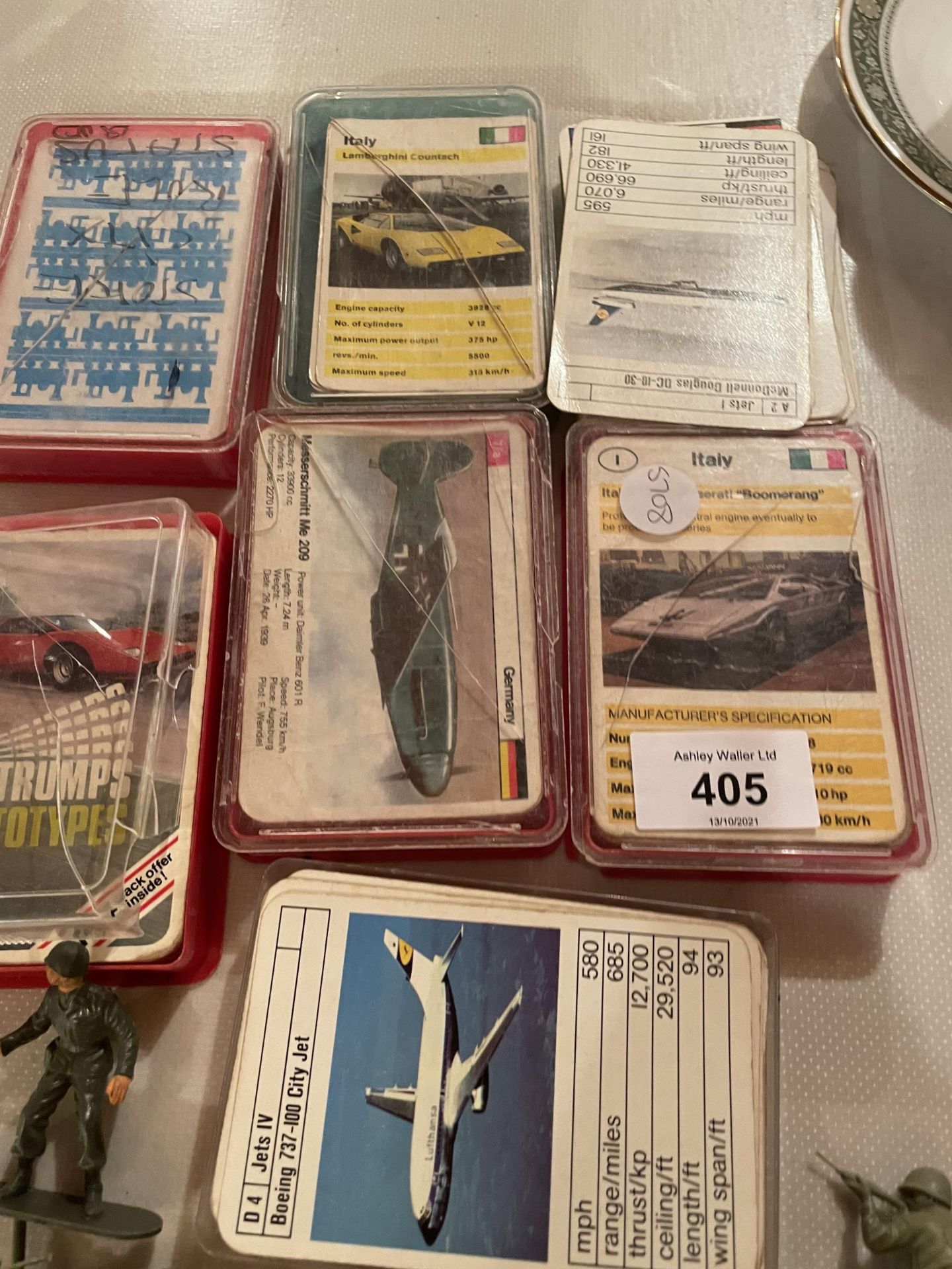 AN AMOUNT OF PLASTIC SOLDIERS, AND SIX TOP TRUMP CARD GAMES TO INCLUDE CARS AND PLANES - Image 3 of 3
