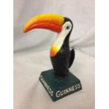 A CAST IRON GUINNESS ORNAMENT/DOORSTOP HEIGHT 20CM