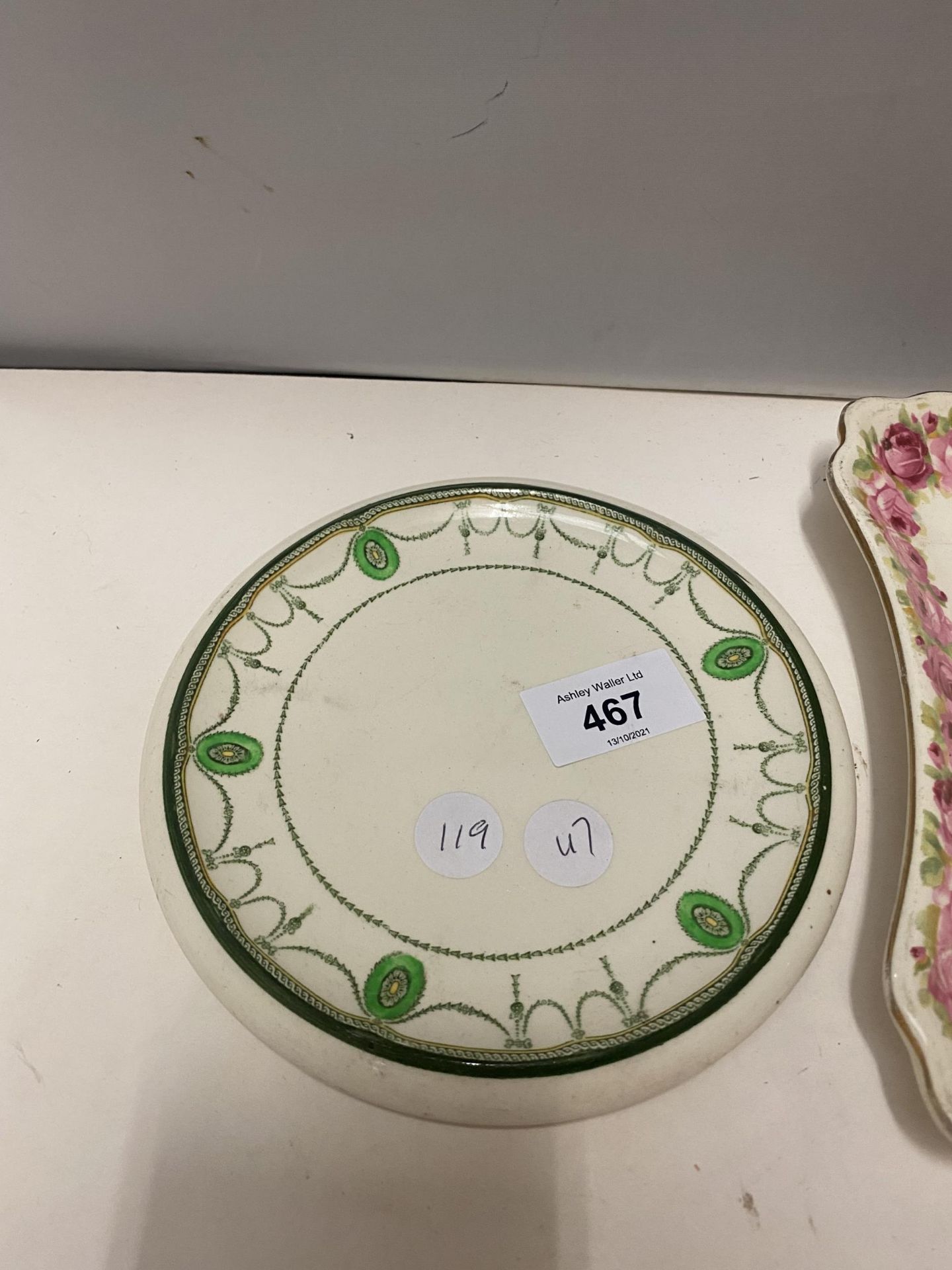 TWO DOULTON PIECES OF CERAMICS WITH FLORAL DECORATION - Image 2 of 5