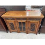 A LATE VICTORIAN SIDEBOARD, 53" WIDE