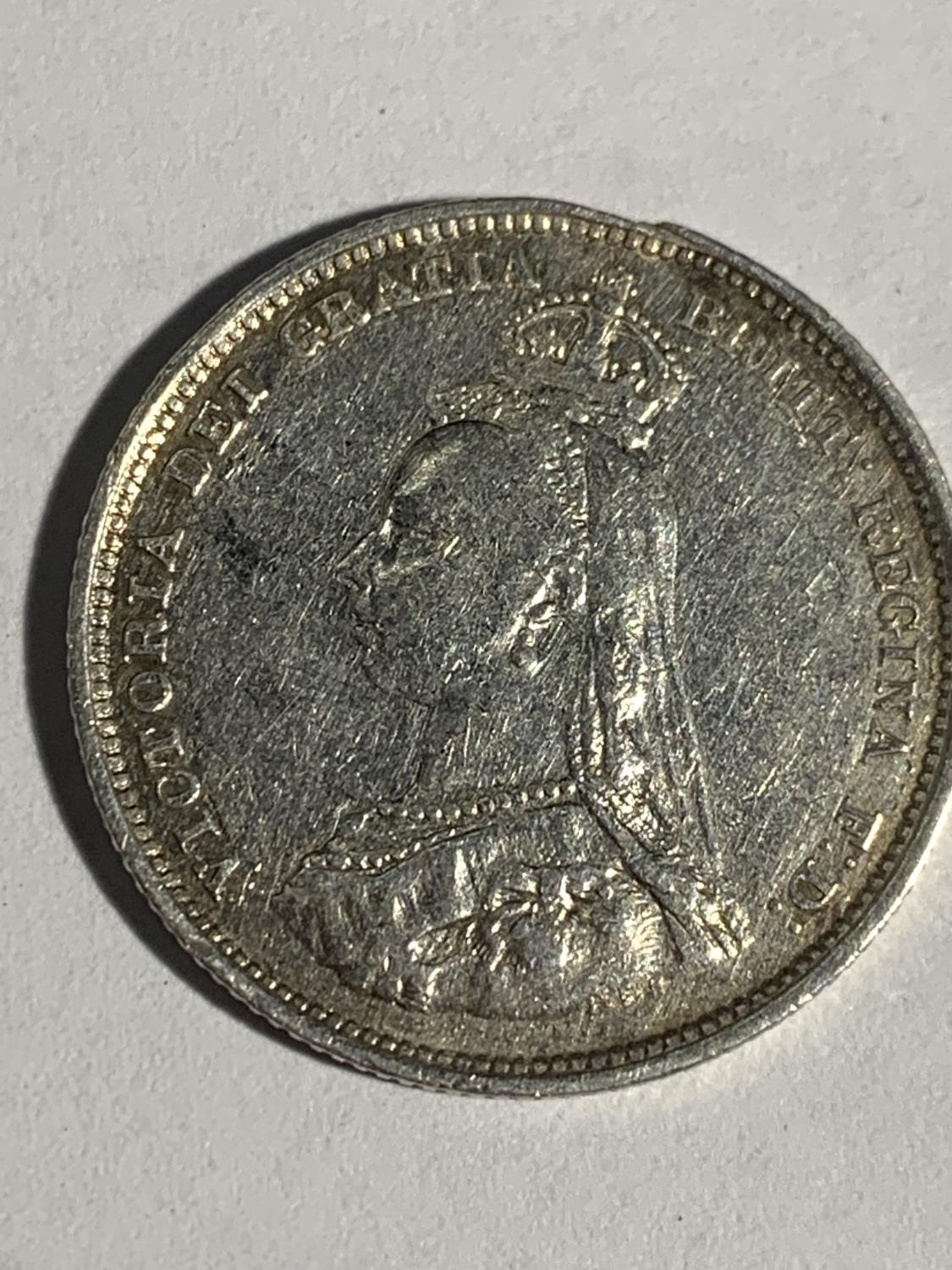 AN 1887 SHILLING F/VF - Image 2 of 2