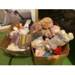 A COLLECTION TEDDIES TO INCLUDE VINTAGE AND NEW EXAMPLES