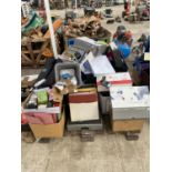 AN ASSORTMENT OF OFFICE CLEARANCE ITEMS TO INCLUDE ENVELOPES, STATIONARY AND FOLDERS ETC