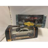 TWO 1/18 COLLECTORS CARS TO INCLUDE A MAITSO JAGUAR S-TYPE, AND A '69 SHELBY GT-500